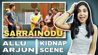 Sarrainodu Kidnap Scene Reaction || Allu Arjun reaction || South Action Scenes || PRAGATI PAL
