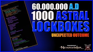 Neverwinter - 1000 Astral Lockboxes ! Surprising Value.