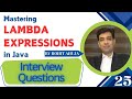 Lambda Expressions Interview Questions