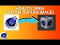 How to import custom texture image - Cinema 4D 2023