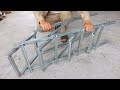 Great idea to make a smart craftsman's folding ladder / DIY smart folding metal