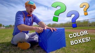 Learn Colors with Blippi | Educational Videos for Toddlers | Color Boxes!