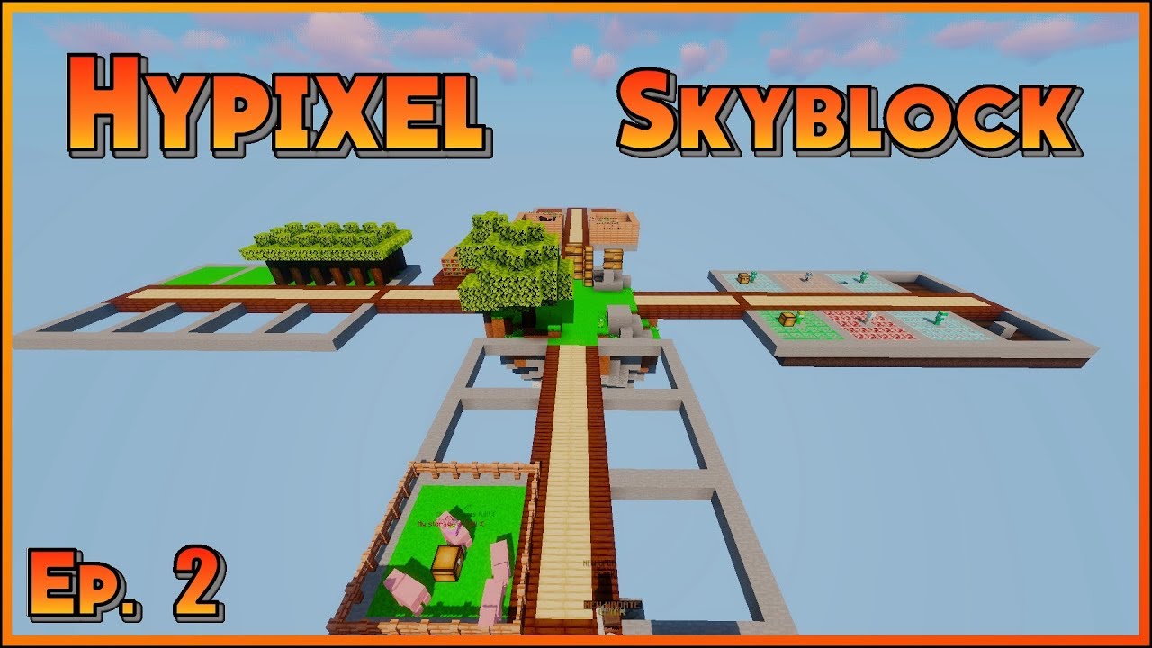 Hypixel Skyblock Ep 2 Building Youtube