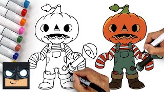 Hello Neighbour 2 | How To Draw Pumpkin Kid