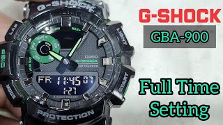 How To Setting Time G-SHOCK GBA-900 Watch | Easy Instructions