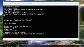Powershell do while time
