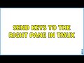 send keys to the right pane in Tmux (2 Solutions!!)