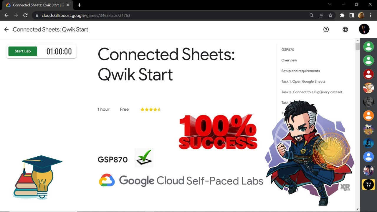 Connected Sheets Qwik Start Gsp870 Solutions Youtube