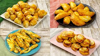 4 ideas with puff pastry for a delicious and tasty appetizer!