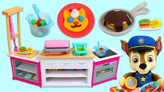 Pretend Cooking Big Play Doh Meal for Paw Patrol Baby Chase | Fun & Easy DIY Play Dough Crafts!
