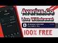 Averius.co Live Withdrawal Proof | Free Bitcoin Mining Website | Free TRX Cloud Mining Website 2024