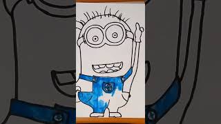 How to Draw MINION Phil Easy in 15 Seconds | #Shorts #MrUsegoodART