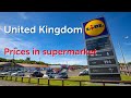 United Kingdom Lidl supermarket food prices walking tour #london