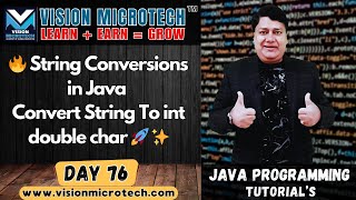 🔥 String Conversions in Java | Convert String To int double char 🚀 ✨