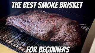 Texas style smoke brisket on pellet grill - Traeger Grill Recipes @howtobbqright