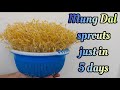 Mung bean sprouts dan // how to sprouts mung beans // moong dal sprouts