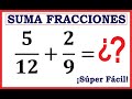 🅾️SUMA DE FRACCIONES CON DIFERENTE DENOMINADOR -  🚀  ¡Muy Fácil!  🚀