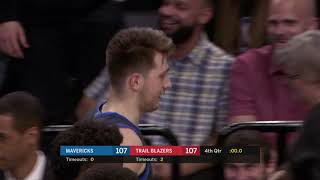 Luka Doncic Nails Unreal 3 Pointer To Force OT vs. Blazers