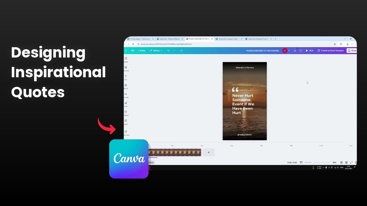 How To Create Quotes In Canva Youtube