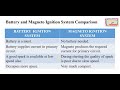 Comparision of battery and magneto ignition system