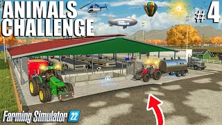 BUILDING A NEW $650.000 COW FARM | Animals Challenge | Episode 4 | Farming Simulator 22