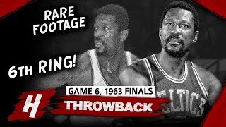 The Real GOAT? Bill Russell Game 6 Highlights vs Lakers (1963 NBA Finals) - 12 Pts, 24 Reb, 9 Ast!
