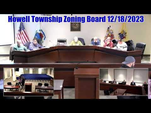 Howell Township Zoning Board Meeting 12/18/2023 - YouTube