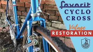 Vintage bike cyclocross  restoration, Favorit F1 Special cyklokros - renovace a stavba