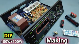 how to make a transistor amplifier / DIY / in telugu