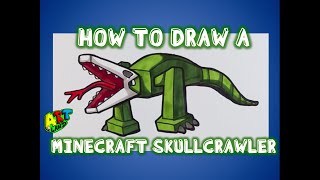 How to Draw a MINECRAFT SKULLCRAWLER