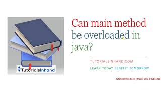 can we overload main method in java with example? | java interview questions
