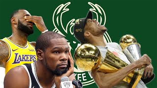 Giannis wins title | Takes SHOT at Lebron and Kevin Durant for taking the EASY WAY with Superteams!