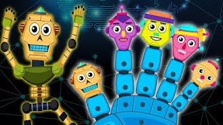 Skeleton Robots Finger Family | Spooky Nursery Rhymes & Kids Songs | Nursery Rhyme Street