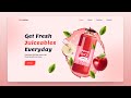🍎 Responsive Juice Website Design Using HTML CSS & JavaScript