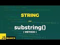 Javascript Basics · String · substring() (method)