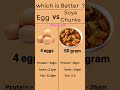 egg vs soya chunks #nutrition #healthydiets / diets daily