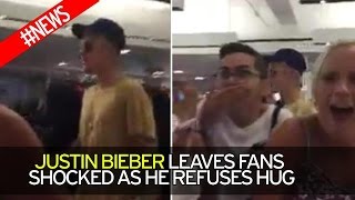 Justin Bieber REFUSES to hug a fan days after rejecting a gift during a live show