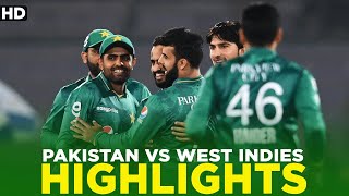 Highlights | Pakistan vs West Indies | T20I | PCB | MK1A