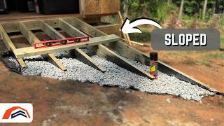 Simple DIY Shed Ramp on a SLOPE