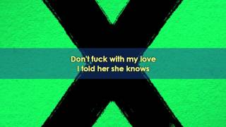 Ed Sheeran - Don't | Lyrics Video | Album : X