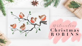 Create a Festive Masterpiece: Painting Christmas Robins with Watercolours!
