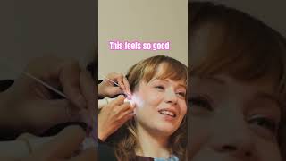 @CathyCat  at the Japanese Ear Cleaning Salon 👂 💜