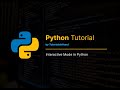 Interactive Mode in Python explained #pythontutorial #viral #python