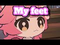 Raora shows her feet in chibi form【Raora Panthera clips / HoloEN clip】