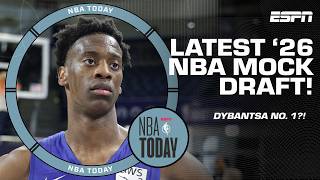LATEST NBA MOCK DRAFT 🍿 Will AJ Dybantsa go No. 1 overall? 📈 | NBA Today