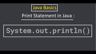 #Java #Programming Java Tutorial For Beginners [2020] #1 Print Statement