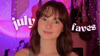 ASMR july favorites! and also a GRWM because why not (chit chat, whispered)