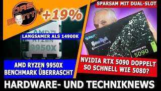 Nvidia RTX 5090 doppelt so schnell wie RTX 5080? | AMD Ryzen 9000 schon im Juli