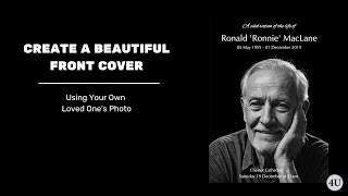 How to Create This Dignified Funeral Order of Service Cover