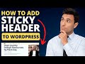 How to Add a Sticky Menu to WordPress in 2 minutes